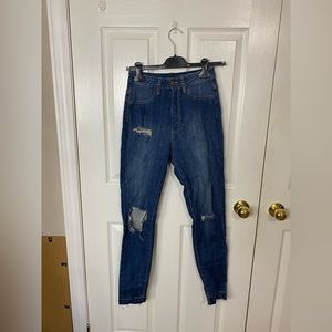 Fashionnova distressed jeans